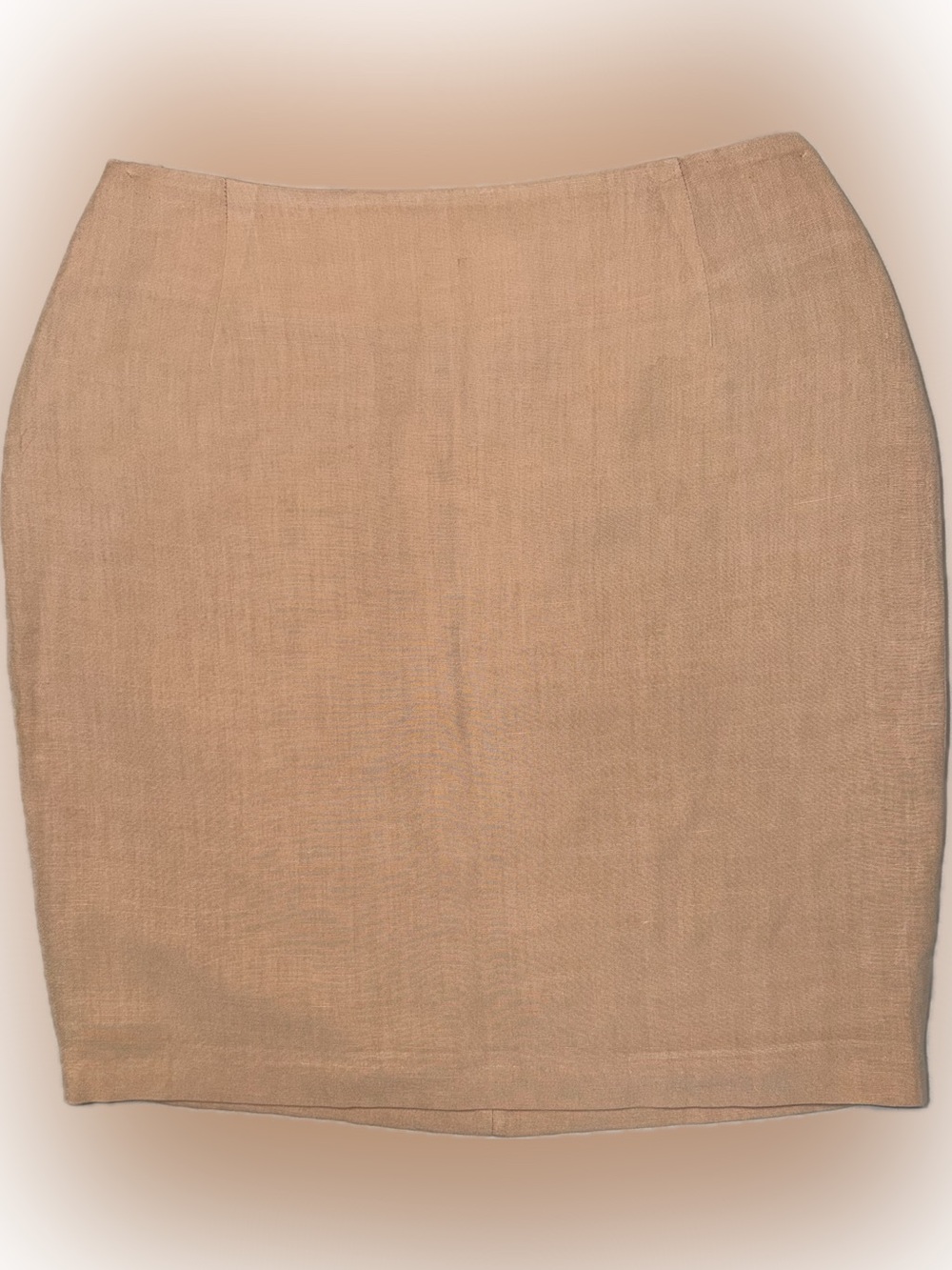 ✨ KORS PERLIE Vintage 1990s Peach Nude Pencil Skirt Size 4